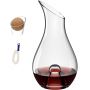 Premium Wine Decanter 100% Lead-Free Hand Blown Crystal Glass 1.3 Liter Red Wine Carafe