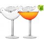 Bird Cocktail Glass Set of 2 Transparent Martini Glass Creative Cup Juice Glass Great for Whiskey