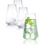 18 Ounces Premium Crystal Glass Modern and Practical Design Drinking Glasses for Water Cocktail Beer Juice