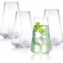 18 Ounces Premium Crystal Glass Modern and Practical Design Drinking Glasses for Water Cocktail Beer Juice