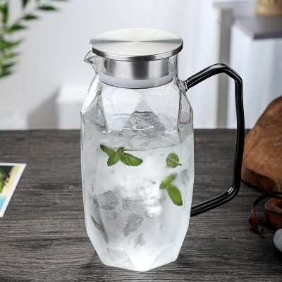 New high borosilicate glass cold kettle glass hammer pattern cold kettle household large capacity cold kettle glass jug volume