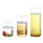 European-style square high borosilicate glass beverage store transparent milk cup coffee cup drink milk tea juice cup