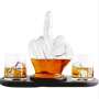 750ML Whiskey decanter glass bottle decanter glass bottle is suitable for wine spirits whiskey bourbon brandy