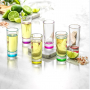 2 oz Colorful Shot Glasses Set of 6 whiskey glass set Shot Glasses