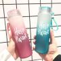 Colorful Wholesale Colorful Glass Water Bottle Frosted Drinkware Cheap Glass Water Bottle
