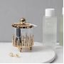 Wholesale Wedding decorative gold round metal glass storage candy jar with lid