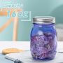 Mason Jar 16oz Glass Storage Jar with Metal Airtight Lid Colorful Food Storage Containers Kitchen Jars DIY Crafts