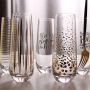 Creative golden line bottomless champagne glass foreign wine glass drink glass factory direct supply