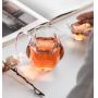 Heat-resistant glass transparent tea divider with handle Household tea cup tea set