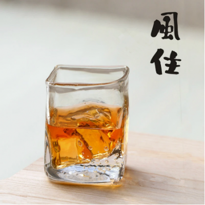 Whisky Crystal Cup Handmade Bubble Artwork Wineglass Wind-holding Random Whiskey Tumbler