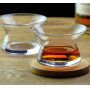 Spinning Whiskey Glasses Collection Crystal Whisky Cup Wood Gift Box Brandy Snifters