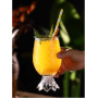 440ml Pineapple Cocktail Glass For Bar Beverage Shop Juice Fruit Tea Drinking Glassware Hotel Molecular Food Mixed Wine Tumbler