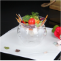 Clear Restaurant Hotel Artistic Conception Hollowware Tableware DIY Vegetable Fruit Salad Bowl