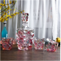 Kaleidoscope Neon Crystal Wine Set Whiskey Wine Glass Suit Ambilight Whisky Wine Bottle Cup