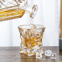 European Luxury Hand-drawn Glass Wine Glass Spirit Cup Whisky Brandy Foreign Wine Glass Kitchen Restaurant Drinking Utensils