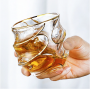 European Luxury Hand-drawn Glass Wine Glass Spirit Cup Whisky Brandy Foreign Wine Glass Kitchen Restaurant Drinking Utensils