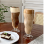 510ml Large Capacity Glasses Heat Resistant Milk Coffee Tea Clear Glass Cup Ice Cream Cocktail Drinkware Cup