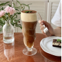 510ml Large Capacity Glasses Heat Resistant Milk Coffee Tea Clear Glass Cup Ice Cream Cocktail Drinkware Cup