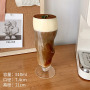 510ml Large Capacity Glasses Heat Resistant Milk Coffee Tea Clear Glass Cup Ice Cream Cocktail Drinkware Cup