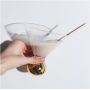 Creative Gold Ball Glass Cocktail Drinking Glasses Martini Champagne Goblet Ice Cream Dessert Cup Light Luxury Drinking Utensils