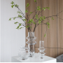 Light Luxury Nordic Glass Stripe Vase Modern Bedroom Living Room Flower Arrangement Decoration Indoor Dry Flower Decoration