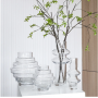 Light Luxury Nordic Glass Stripe Vase Modern Bedroom Living Room Flower Arrangement Decoration Indoor Dry Flower Decoration
