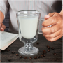Double Wall Glass Irish Coffee Mug Bubble Tea Milkshake Cup Ice Cream Cup with Handle Milk Fruit Juice Glass Cup