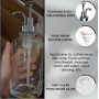 Toiletry Dispenser 500ml Container Simple Clear Glass Bathroom Shower Gel Dispenser