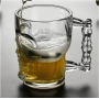 Glasses with Handles Coffee Mug Beer Juice Water Drinking Cups Transparent Wine Glass Large Capacity Thickening