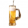 Muscle mug with handle craft beer mug large-capacity glass fruit tea cup creative wine glass