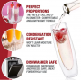 Champagne Glasses Set Double Wall Heat Resist Glass Cup Stemless Sparkling Wine Glasses Transparent Flute for Wedding
