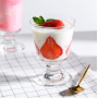 Hot selling high borosilicate cocktail drink glass breakfast dessert milkshake glass