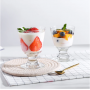 Hot selling high borosilicate cocktail drink glass breakfast dessert milkshake glass