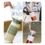 Hot sale high temperature resistant glass portable portable water bottle for outdoor carrying