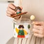 Doll glass mug high-value water cup with lid spoon cute ins wind milk cup