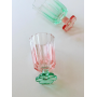 Cute flower shaped cocktail glass with color matching and high-value red wine and champagne cup