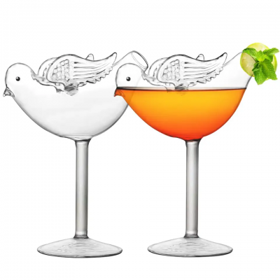 150ml Creative borosilicate cocktail glass Clear bird wine glass Whiskey