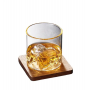 wholesale whisky glass unique design Promotional Price gift Glass Tumbler Glasses with Mountain Design