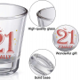 Customised Logo Sublimation Engraved Blanks Clear Mini Small 2oz Tumbler Shot Glass Glasses Cup Wedding With Heavy Base