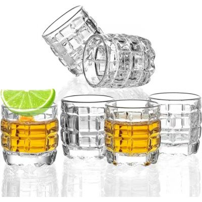 Lead free Shot Glasses 2.2 ounces Cordial Shot Glass Cups for Tequila Whiskey Vodka Liquor