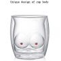 Creative double glass women body home insulated water cup milk coffee juice cup