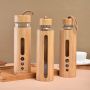 New Bamboo Shell Glass Single-layer Bamboo Shell Glass Water Bottle Fully Customized