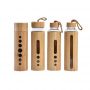 New Bamboo Shell Glass Single-layer Bamboo Shell Glass Water Bottle Fully Customized