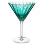 Wholesale vintage engraved tall bar home decoration wide mouth martini cocktail glass pearl dots