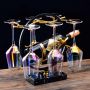 Handblown Wine Glasses 2-Piece Gift Set Rainbow Colors Best for Wine Tasting Christmas Anniversary Gifts