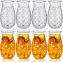 Retro embossed pineapple glass transparent water glass suitable for wine cocktail drinks martini whiskey juice