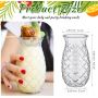 Retro embossed pineapple glass transparent water glass suitable for wine cocktail drinks martini whiskey juice