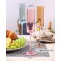 Square Champagne Flutes Multicolor Modern Colorful Champagne Flutes Lead-Free Premium Crystal Anniversary