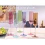 Square Champagne Flutes Multicolor Modern Colorful Champagne Flutes Lead-Free Premium Crystal Anniversary