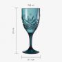 Tall fancy goblet crystal glass drinking set long handle flute wine tasting colorful wine glass